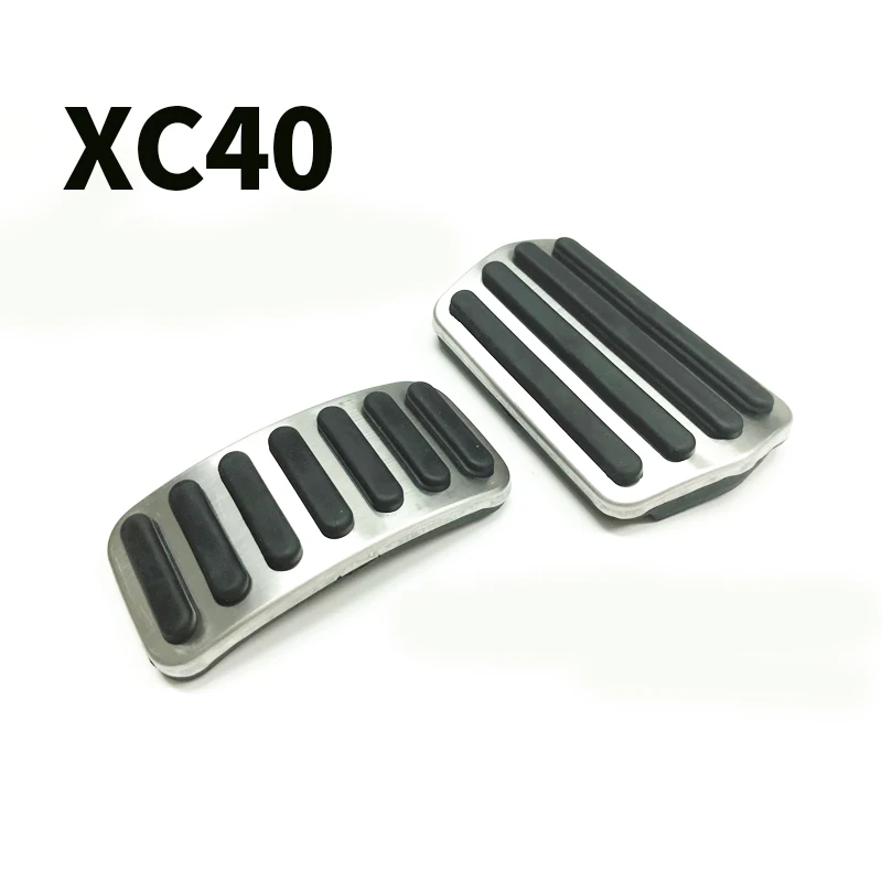 Car Accelerator Brake Pedal Footrest Pedal Plate Cover For Volvo C40 xc40 Accessories 2018-2024