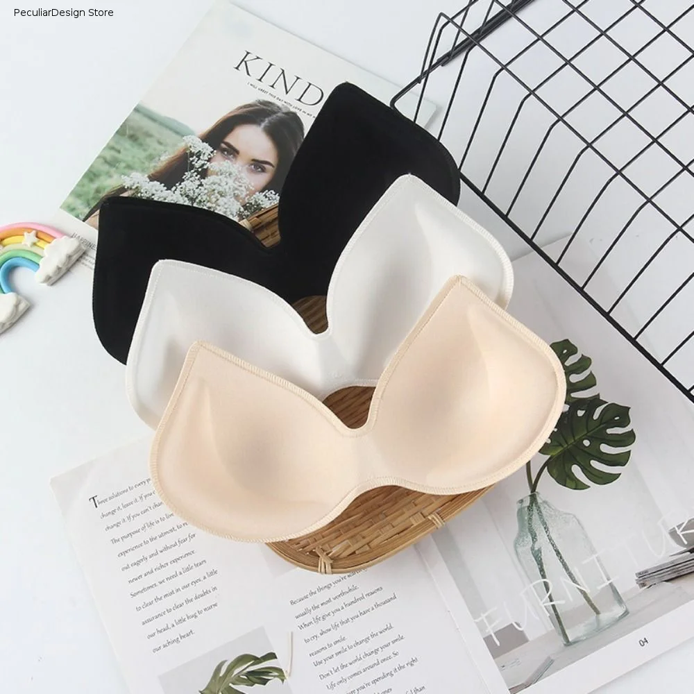 Swimsuit Pads Chest Cups Removable Clothes Accessories Sponge Breast Insert Push Up Breast Pads Enhancer Chest Cups Bra Pads