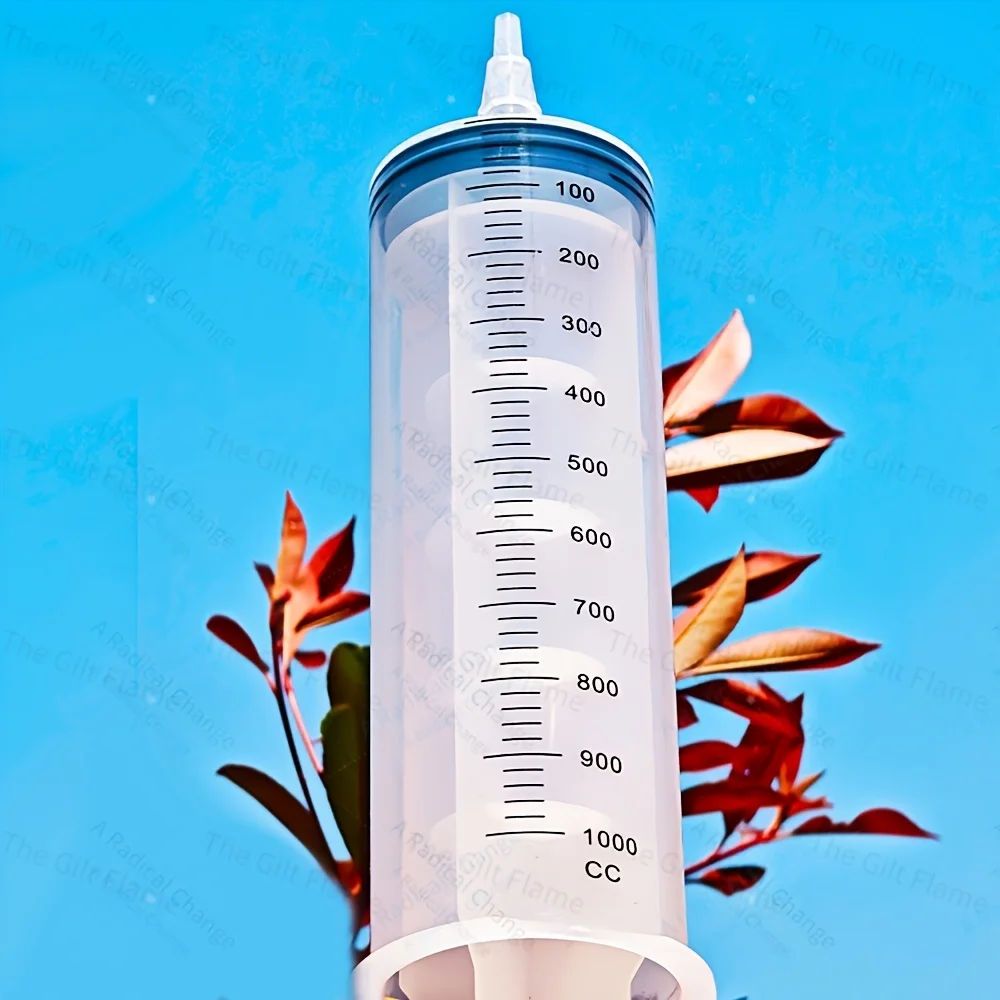 1000ml Großes Spritzen-Set, für Wissenschaftslabore, Flüssigkeiten, Pflanzenbewässerung, Tinte, Wasserwechsel im Aquarium, Fütterung großer Tiere – Detail 2