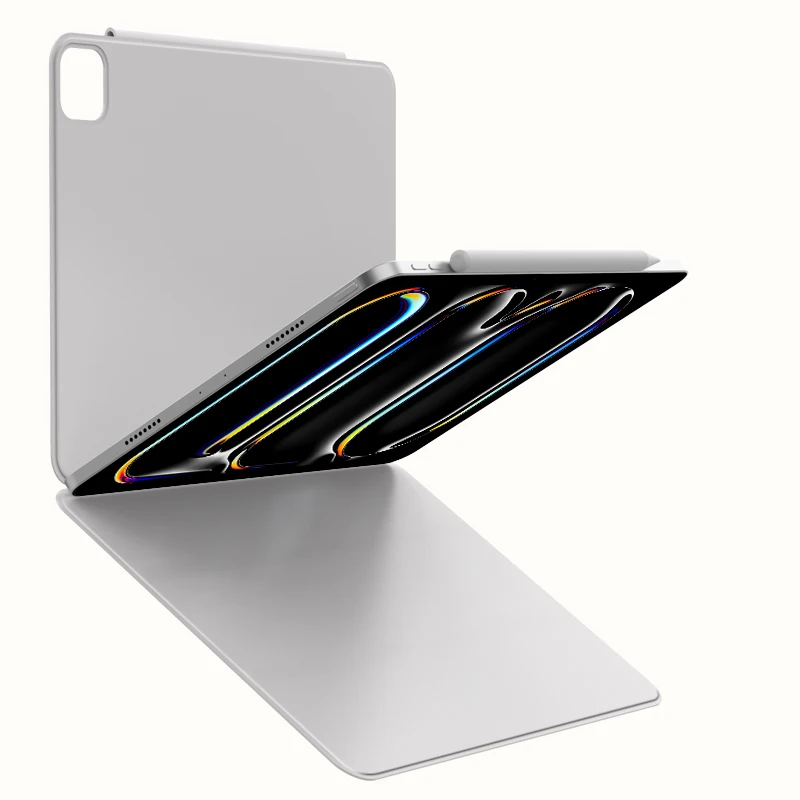 

Магнитный чехол для iPad 11 (2025), A16, 10, 10.9 (2022), Pro 11, 12.9 дюймов, iPad Air 4, 5 (10.9), Mini 6 (8.3 дюйма) с магнитной съемной крышкой