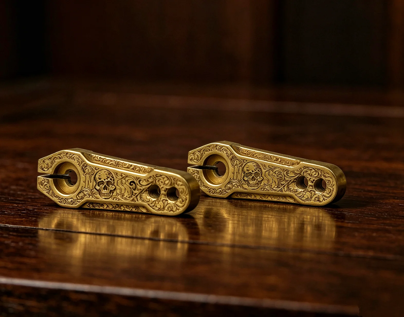 NSPEED Titanium Alloy TC4 25t 24mm Gold Plated Steering Arm Servo Horn For 1/10 Rc Crawler - view 5