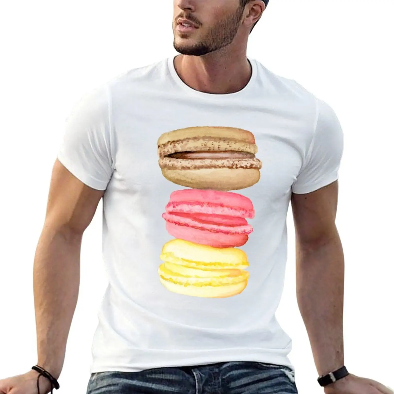 

Macaroons T-Shirt t shirt personalised cotton t shirts man 100% T-Shirt