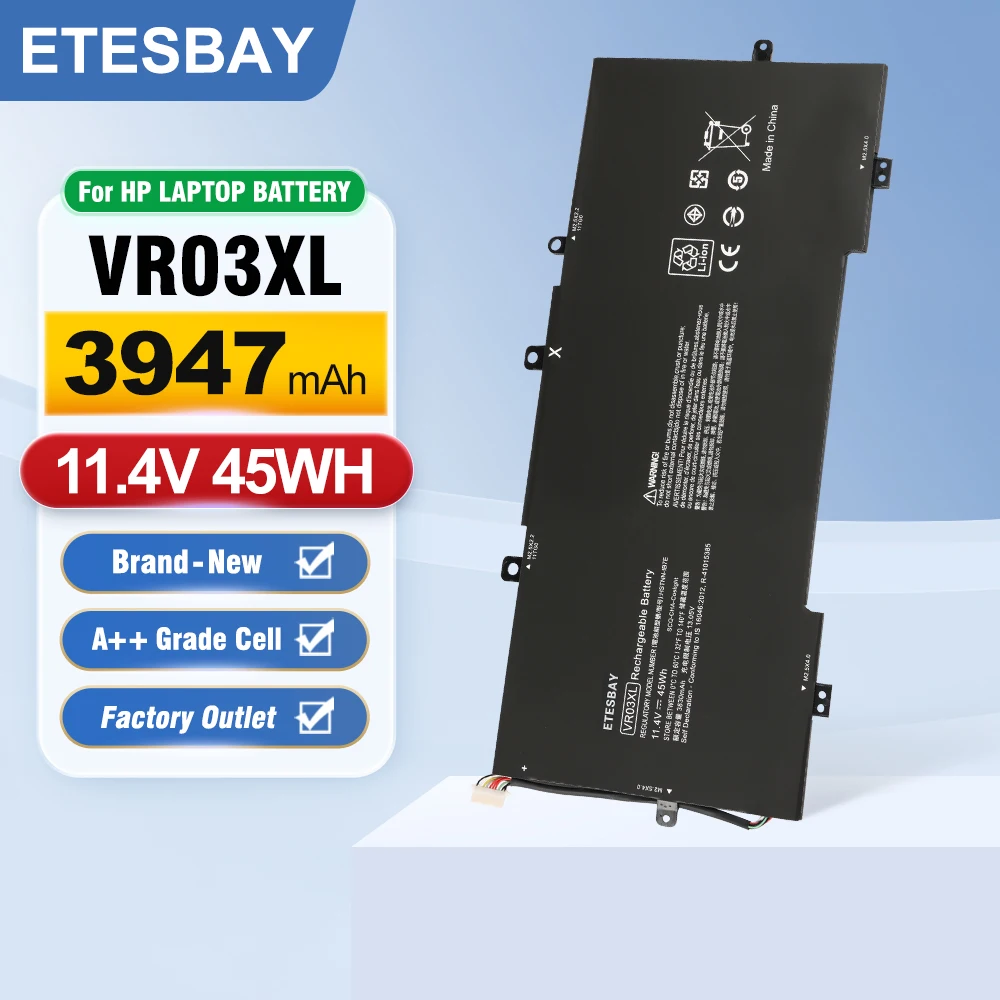 

ETESBAY VR03XL 11.4V Laptop Battery For HP Pavilion 13-D ENVY 13 13-D046TU 13-D025TU 13-D024TU 13-D051TU 13-D056TU LHSTNN-IB7E
