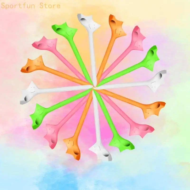 Versatile Golf Tees Base Bright Color Plastic Golf Tees Flexible Golf Tees for Driving Practice X7JD