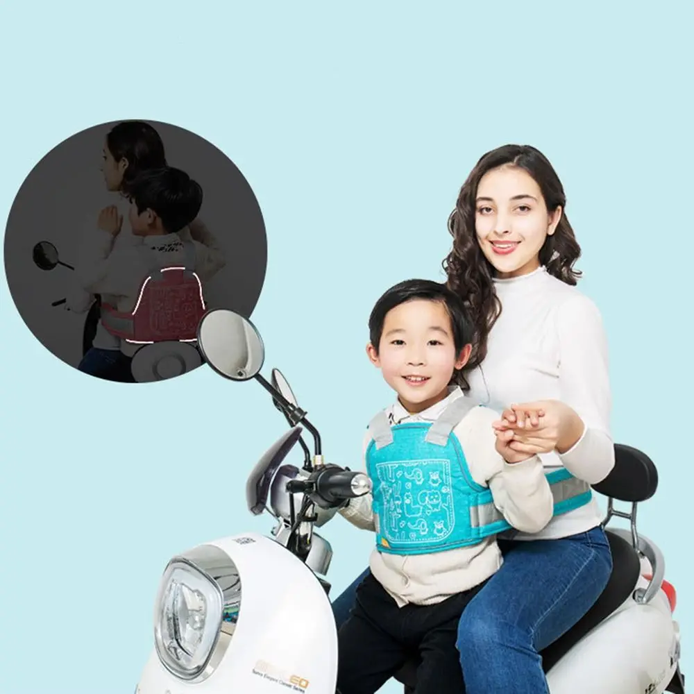 

Дышащий мотоциклетный ремень безопасности, регулируемый светоотражающий ремень на заднее сиденье, нескользящий, высокая прочность