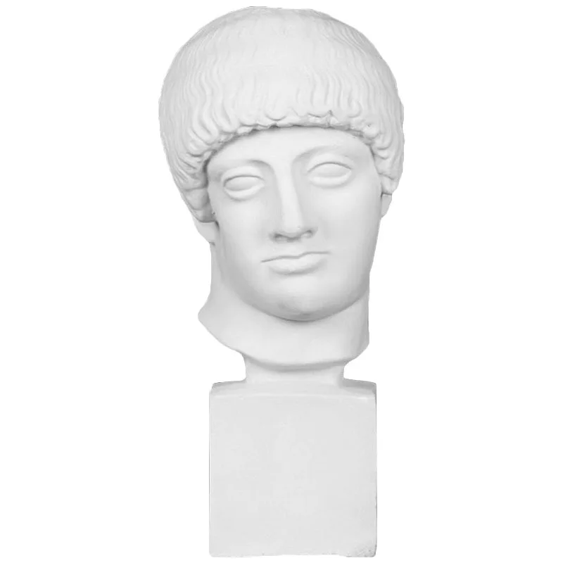 

plaster statue of the sun god 38cm head face, art sketch life drawing teaching aids, sculpture statue ornament