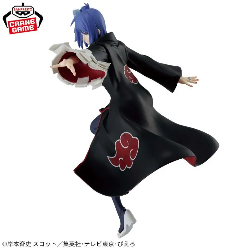 Original BANDAI Banpresto Vibration Stars VS NARUTO Akatsuki Konan PVC Anime Figure Action Figures Model Toys