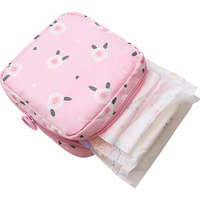 Lipstick Napkin Cosmetic Bag Women Tampon Storage Bag Sanitary Pad Pouch Organizer Ladies Makeup Bag Girls Mini Holder Organizer