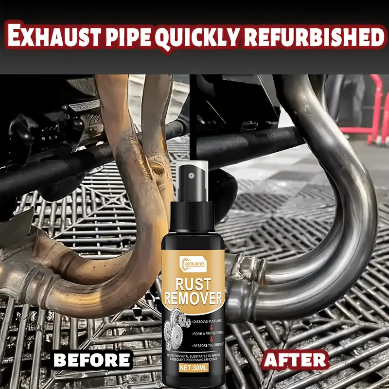 Rust Remover and Converter for Metal Parts - Highly Effective and Gentle Rust Remover, Suitable for Iron Railings, Tools, Electr