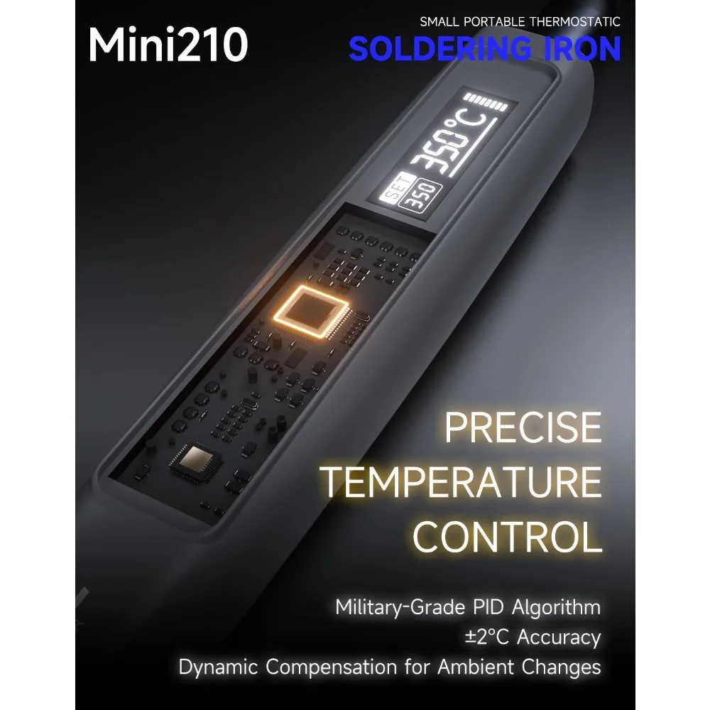 Mechanic Mini 210 Small Portable Soldering Iron Fast Heating Smart Sleep for Phone PCB IC SMD solder REPAIR