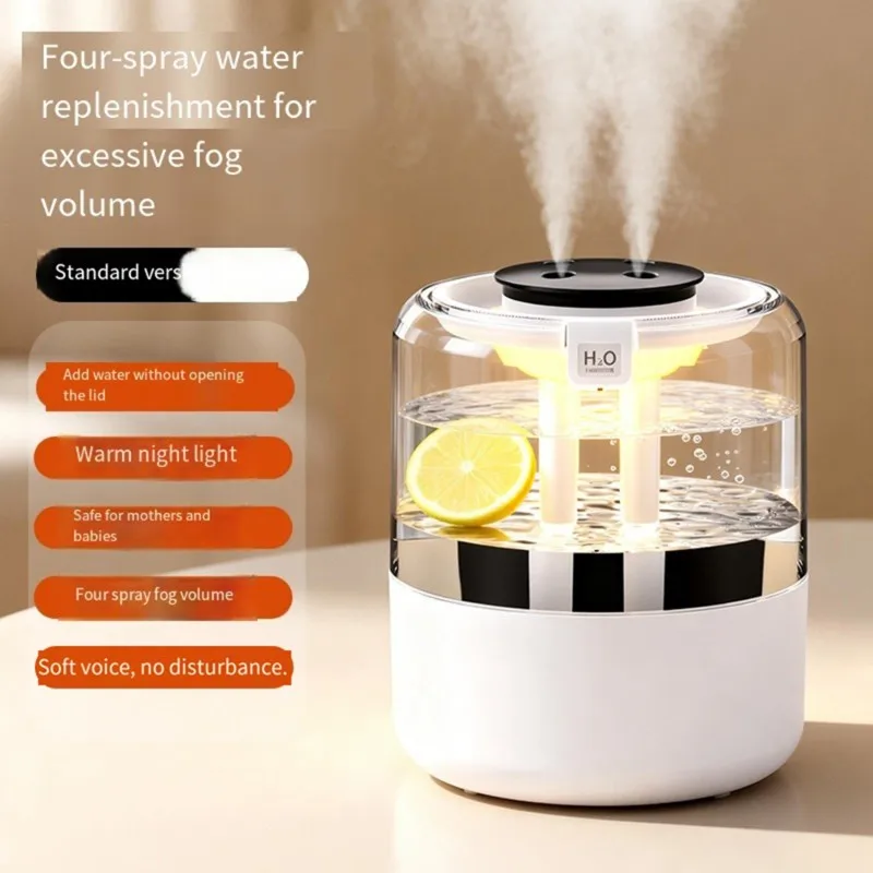 [NEW!A65Z】 USB Air Humidifier For Home Use-Mist Outlet Count Of 3+ , 4.1 To 6.0L Capacity