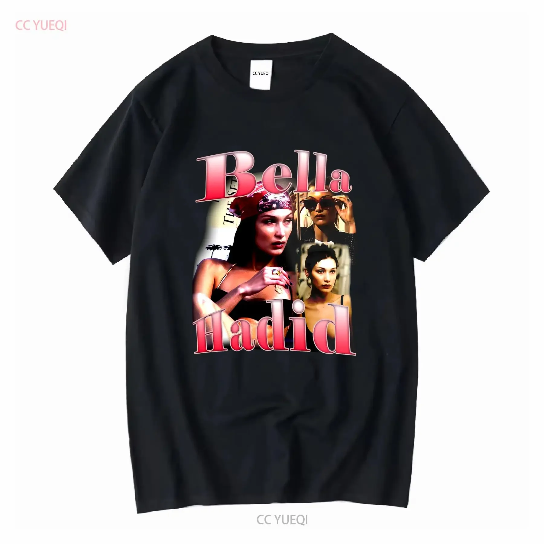 Bella Hadid Vintage 90s T Shirt All Size vintage Washed Unisex streetwear Breathable Top For Everyday Wear graphic Versatile