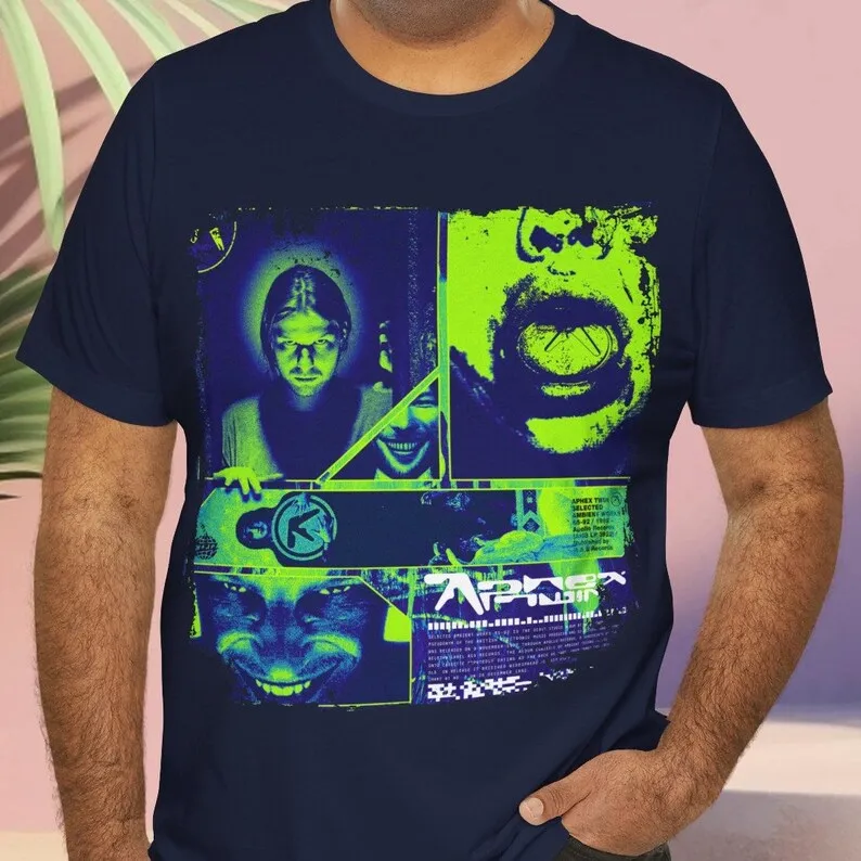 Aesthetic Aphex Twin Streetwear Unisex Graphic Unisex Short Sleeve T-Shirt