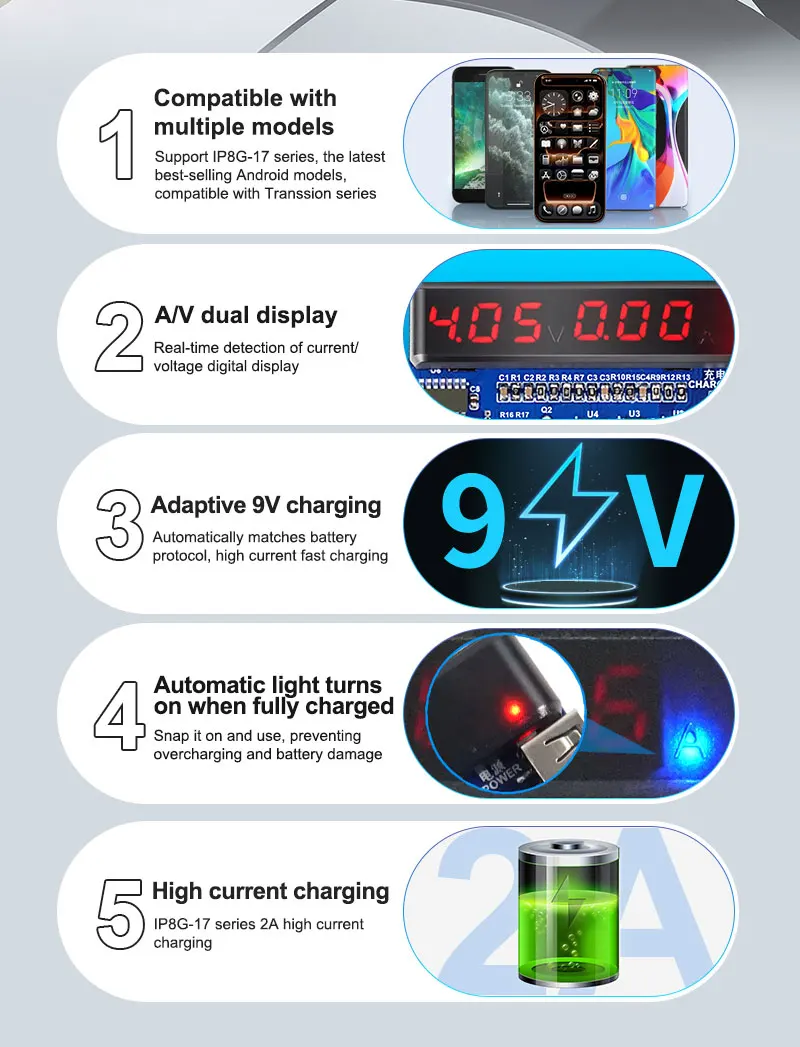 

SUNSHINE SS-916 Ultra Universal Battery Activation Board for iPhone 6 to 17 Pro Max Android Activate Battery Detection Tools