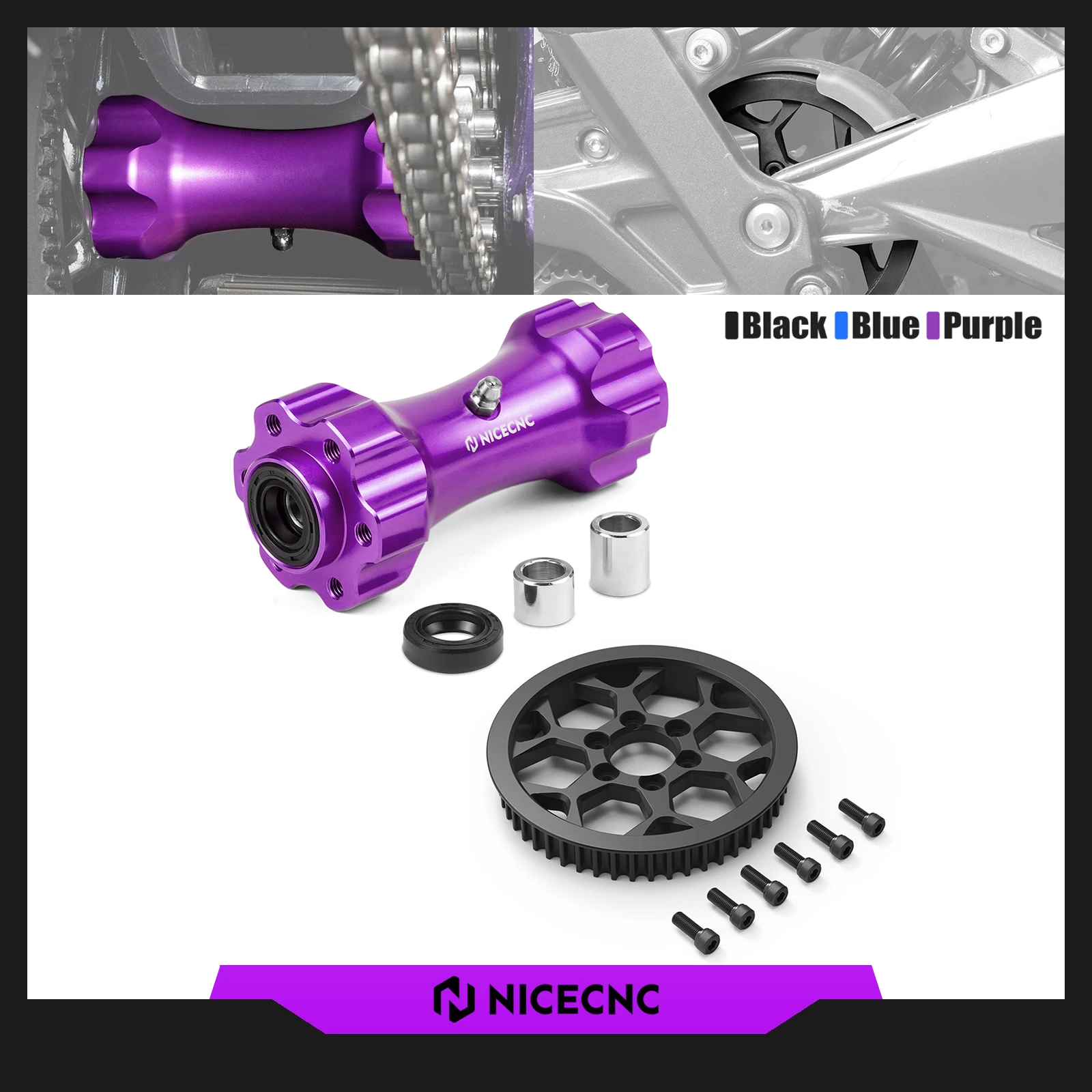 

For 2025 2024 Surron Light Bee X Surron Ebike Middle Drive Axis Shaft Secondary Belt Drive Pulley Kit For Sur-Ron Light Bee S