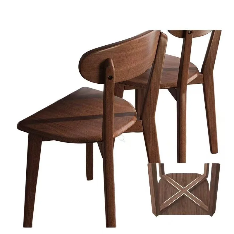 

#Wooden Dining Chair, Nordic-style Backrest Chair, Modern Household Table Chair, Simple Dining Bench, Dining , Louis