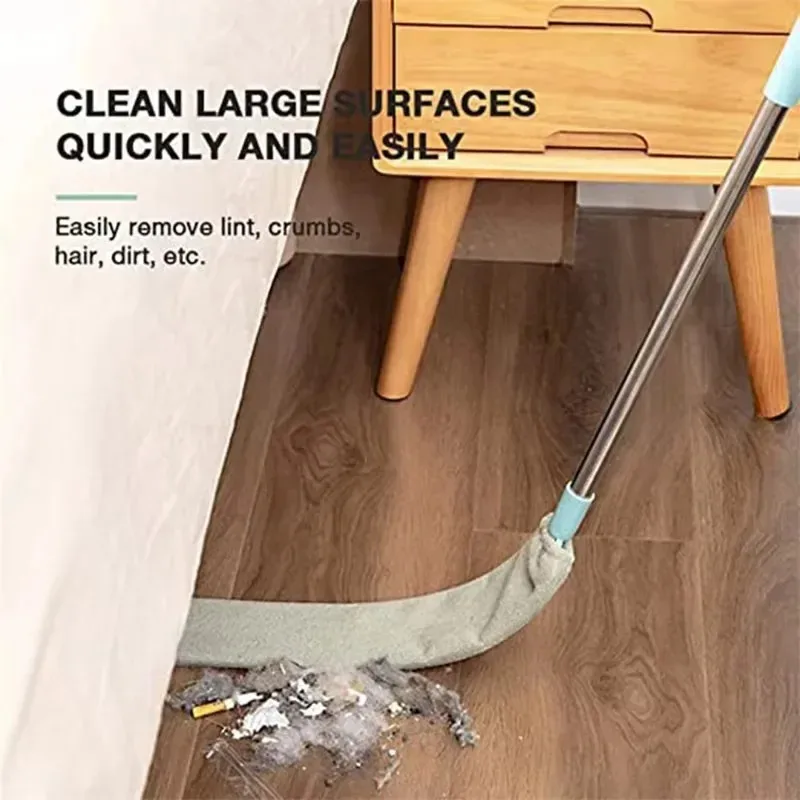 Mop de Cabo Longo Destacável: Ferramenta de Limpeza Doméstica para Pisos, Fundos de Cama, Sofás e Limpeza de Frestas