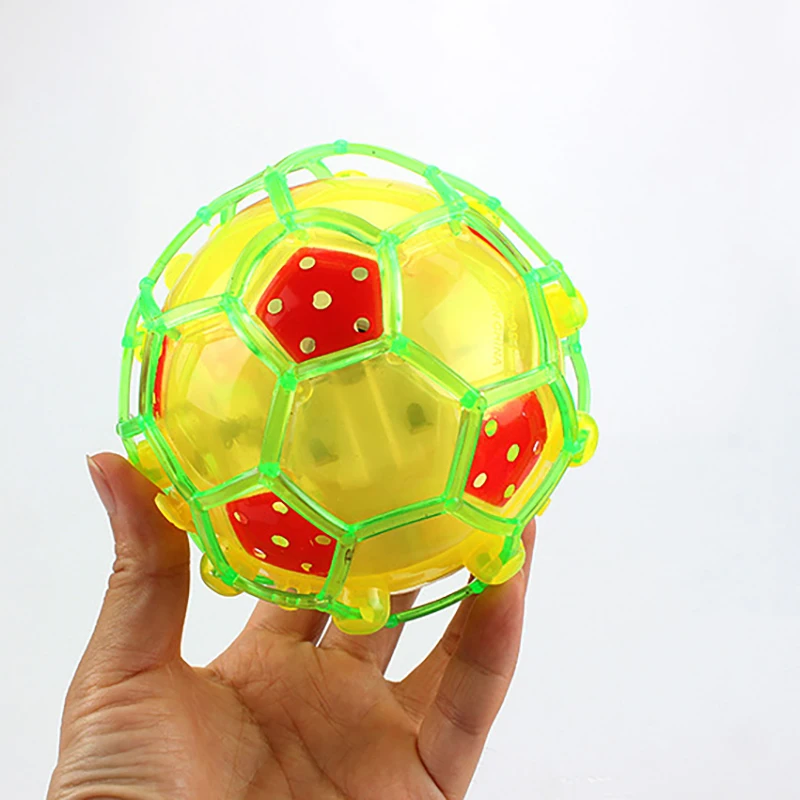 Children Fun Light-emitting Toys Electric Dancing Soccer Ball With Rope Musical Jumping Ball Glitter Bouncy Ball Kids Toy Gifts