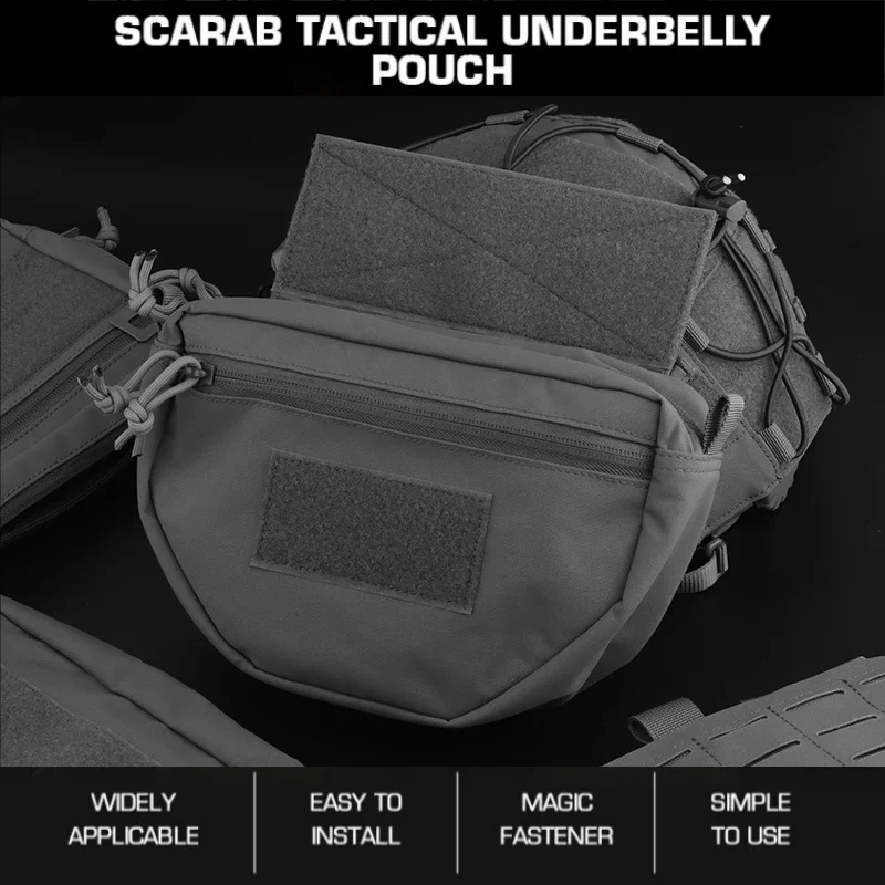 

Scarab Underbelly Tactical Pouch | Low-Profile Battle Belt Essential | MOLLE-Compatible Carrier