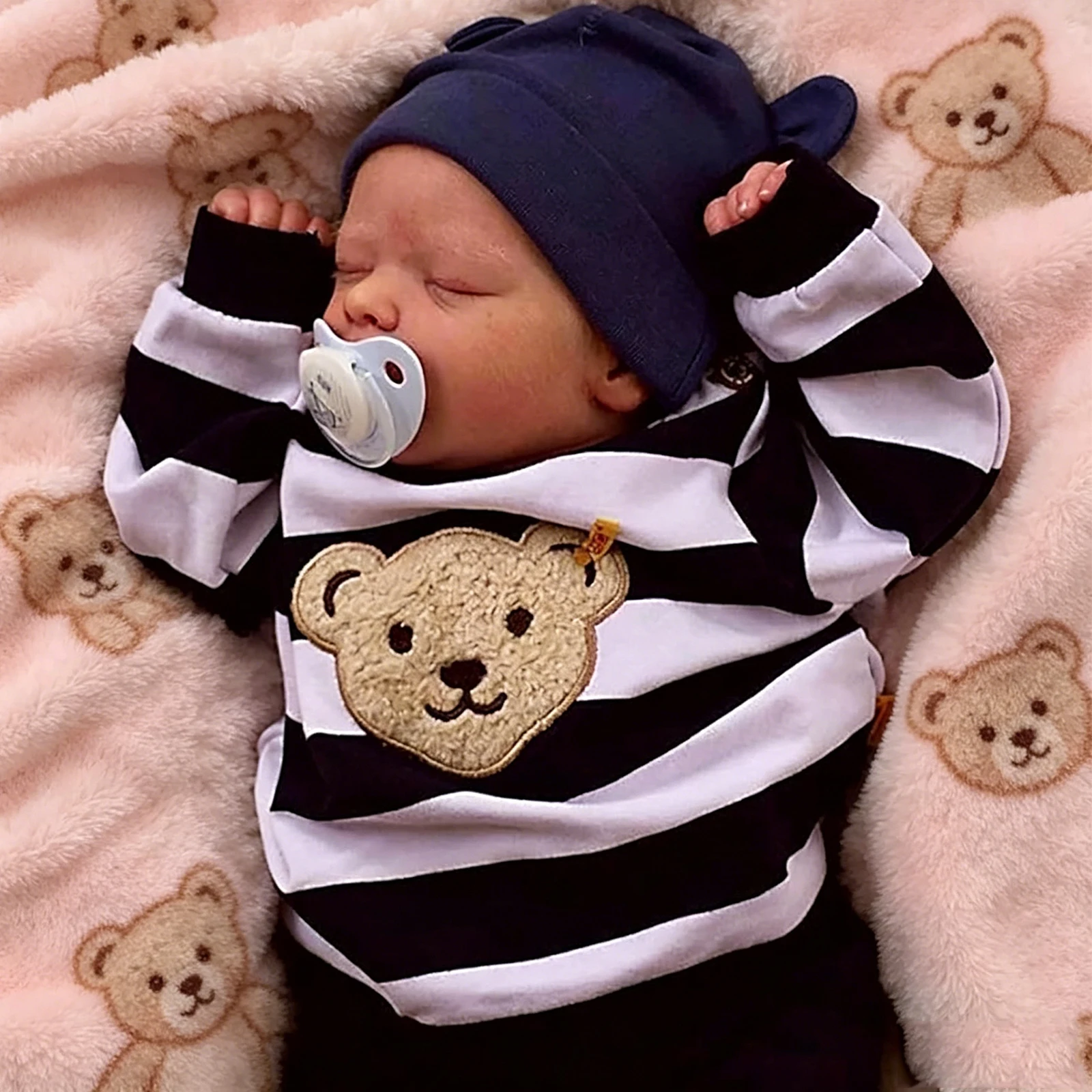 Muñecas Reborn Niño De 18 Pulgadas, Hechas A Mano, Bebés Reborn De Vinilo Y Silicona Realmente Suaves, Con Apariencia Realista De Recién Nacido, Chupete Magnético, Regalos De Cumpleaños, Juguetes — -66%, 97.04€ Coupon, from 49.99€ – 66% descuento – €49.99