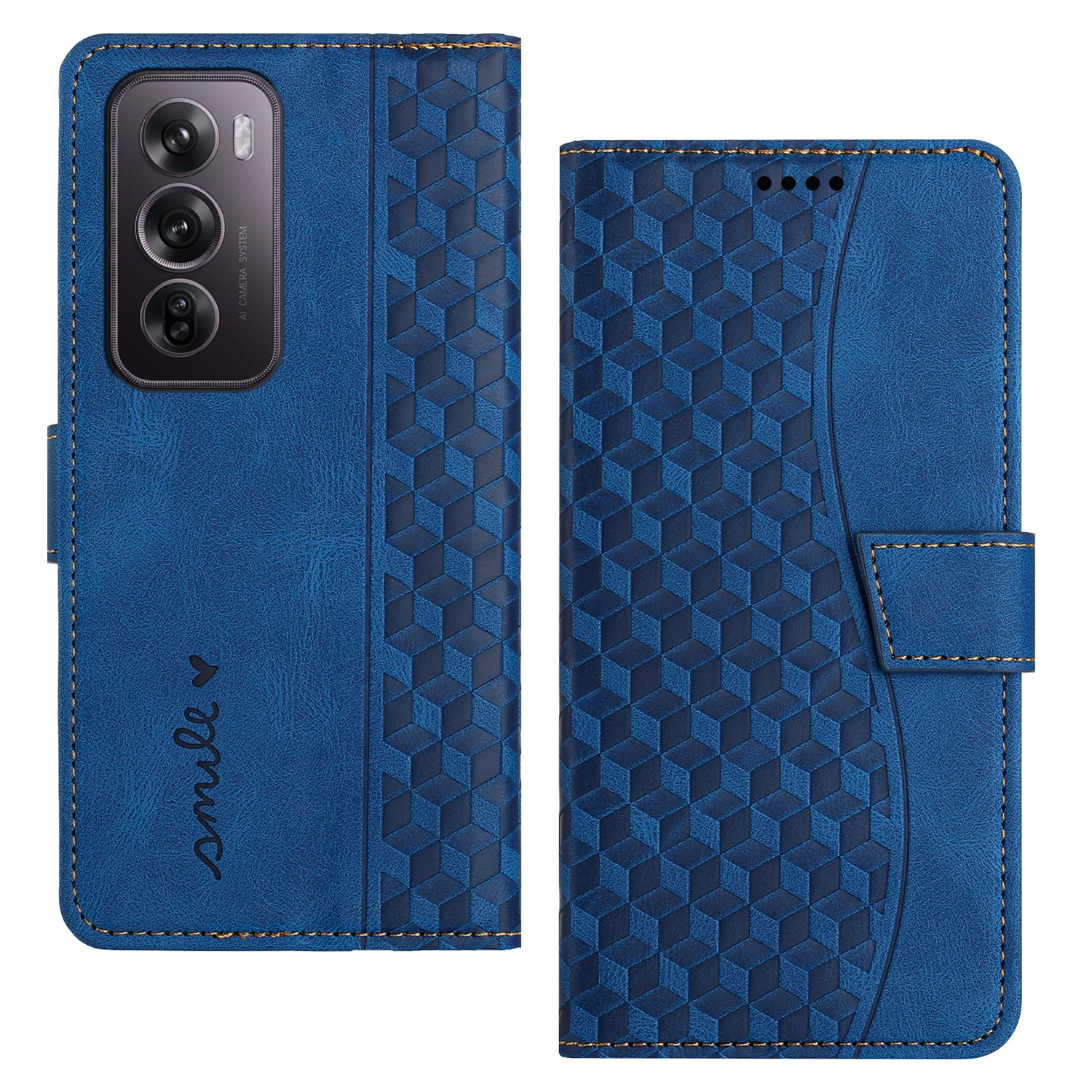 Solid color unique style protective cover For Oppo Reno12 Pro card slot buckle style Shockproof Phone Case For Oppo Reno12