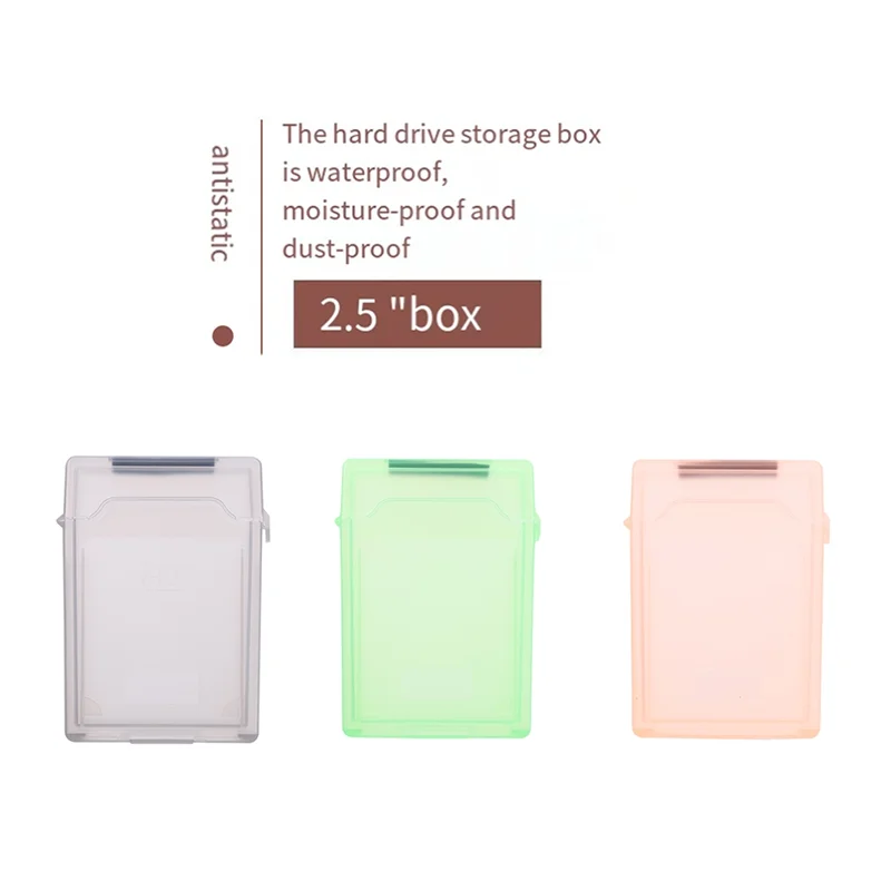 Classic-2.In HDD SSD Protective Case Portable Protective Box Plastic Moisture-Proof SSD Hard Disk Protector Dustproof
