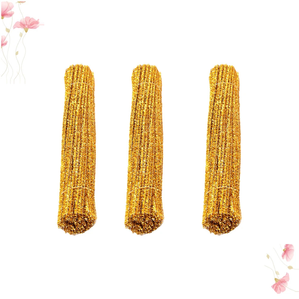 

300 PCS Christmas Tinsel Garland Glitter Twist Stick Pipe Cleaners Rod for Tinsels
