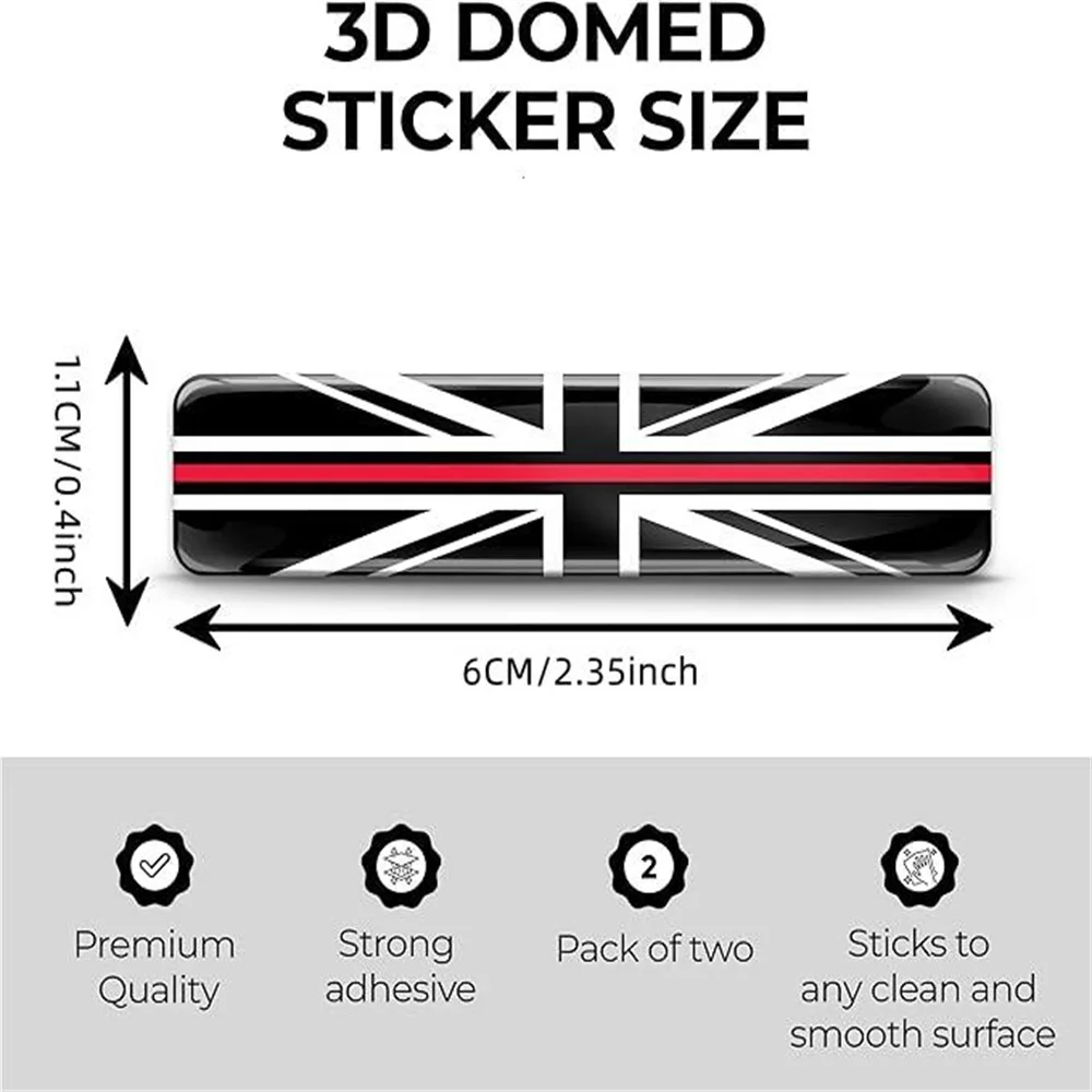 Decals England UK Union Jack National United Kingdom Thin Red Line Great Britain Flag Car Motorcycle Helmet Silicone Stickers