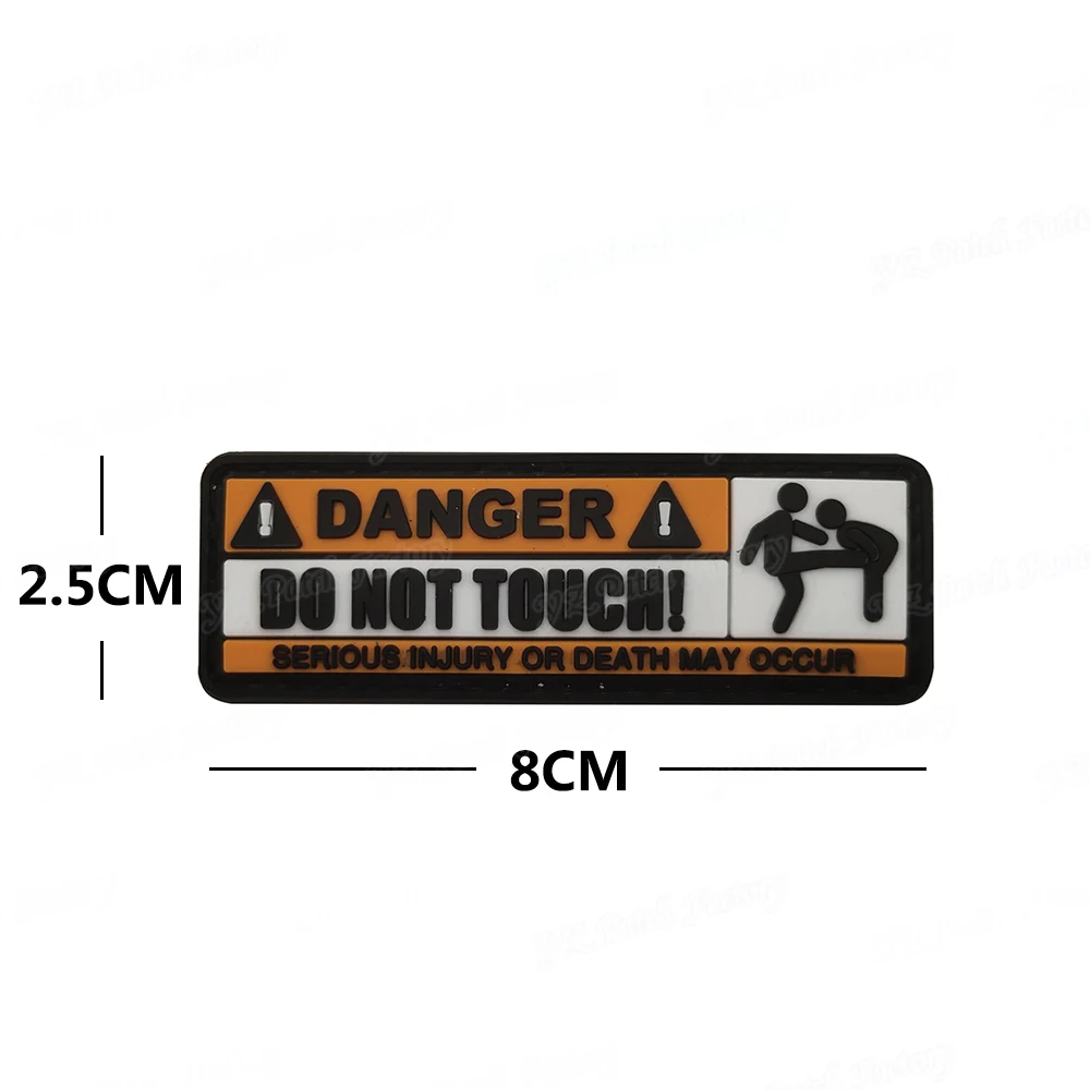 Russian danger warning night running reflective straps Patch Hook Loop Material Reflective luminous Tactical Patch Sticker