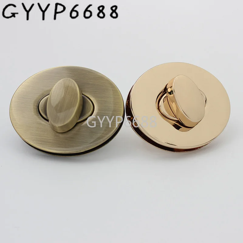 

1-5-20sets 45*37mm hight qulity gold oval shape turn lock for woman fashion chain bag twist lock fasteners bag accessories