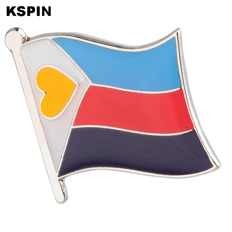 Tricolor Polymory Pride  Friendship  Flag Badge Brooch Natinal Lapel Pins Flag Lapel Pins Country Flag Badge  XY2351