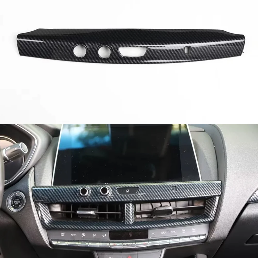 Car Dashboard Central Console Decoration Trim ABS Sticker For Cadillac CT5 2020-2022 Interior Auto Styling Accessory