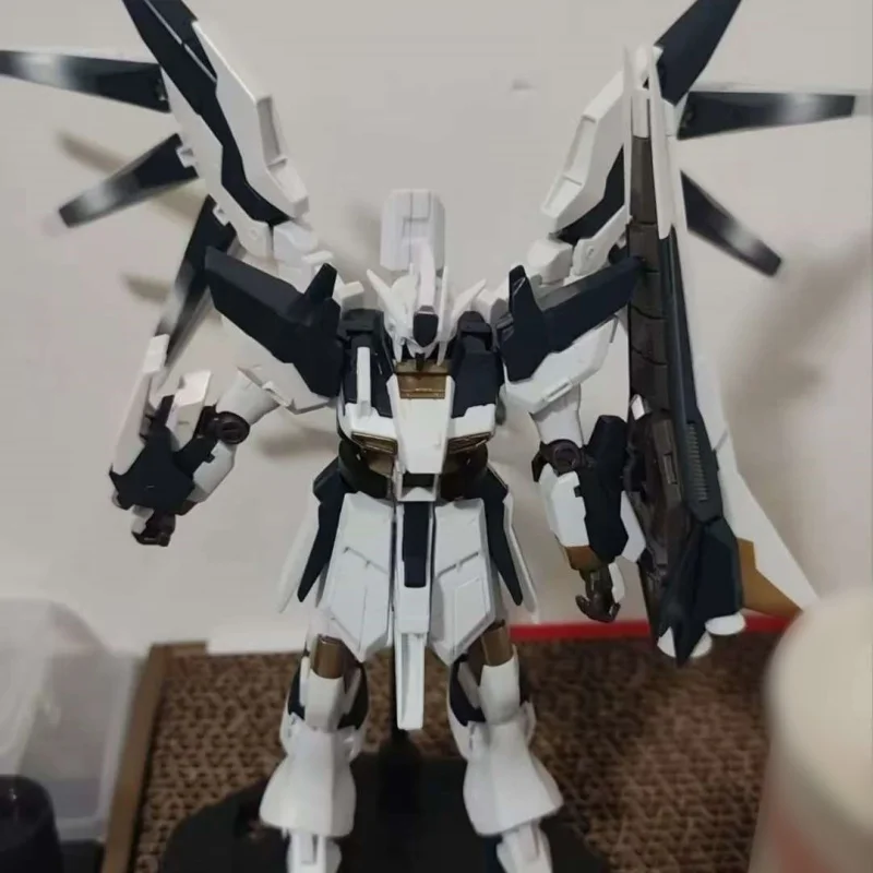 HG 1/144 RX-93-v2 GPB pulverización de Metal dibujos animados Mecha montar modelo figuras de acción Anime decorativo juguete para regalo para niños coleccionable