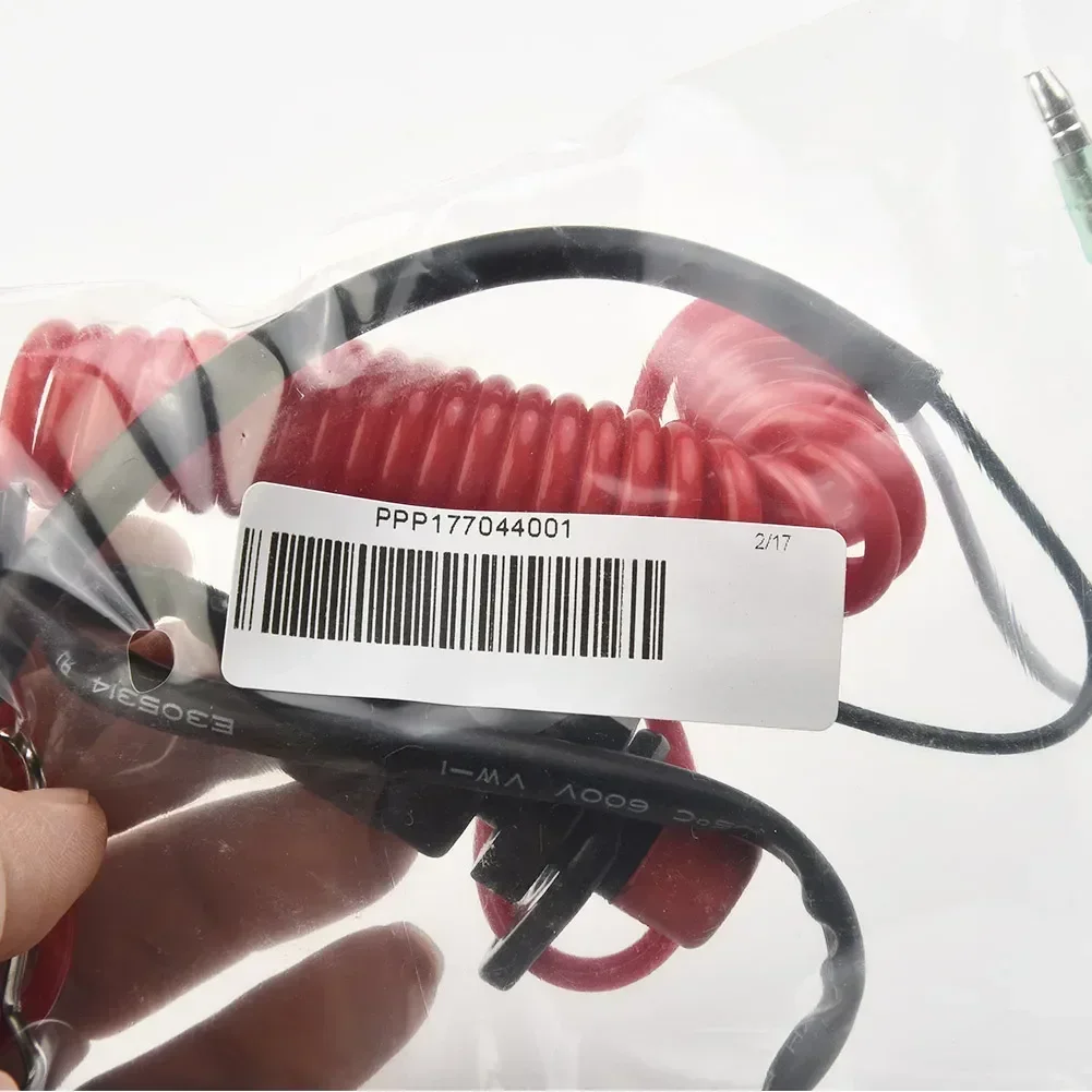 Carhome 1PCSOutboard Cut Off Boat Motor Emergency Kill Stop Switch W/Safety Tether Lanyard Plastic Durable Boat Engines Accessor