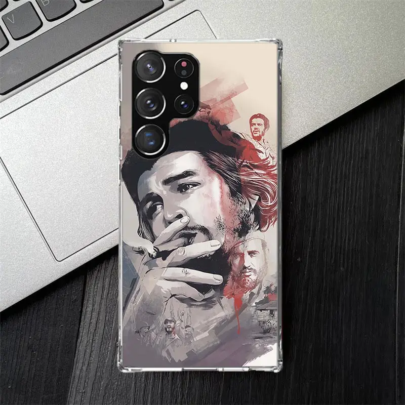 Силиконовый чехол Che Guevara для Samsung Galaxy S24 S23 S22 Ultra S21 S20 FE S10 Plus S10E S9 S8