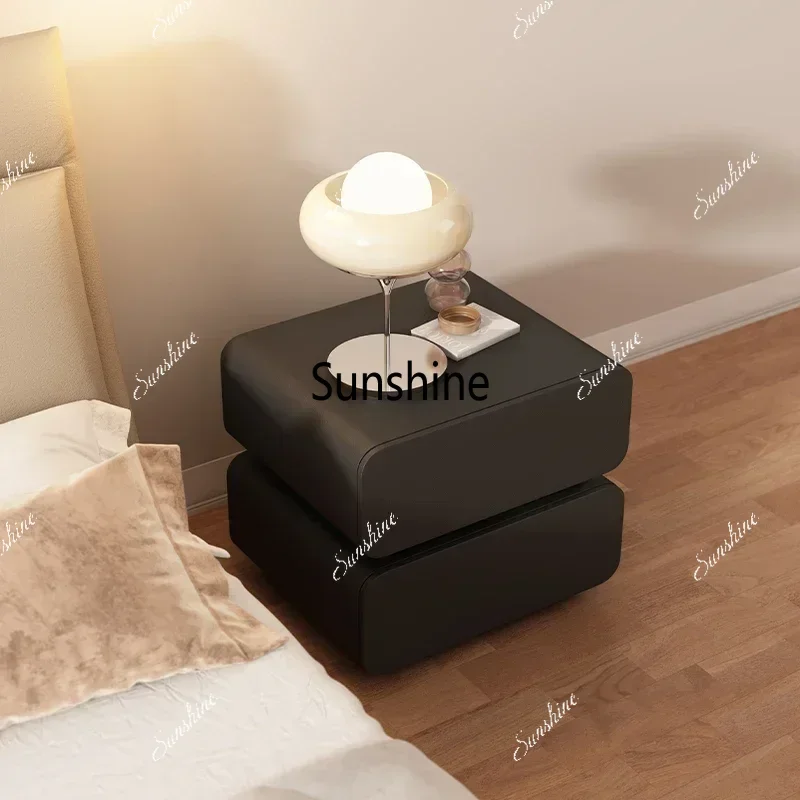 Italian Modern Nightstands Storage Box Organizers Creativity Solid Wood Bedside Table Cute Aesthetic Nachttisch Home Furniture