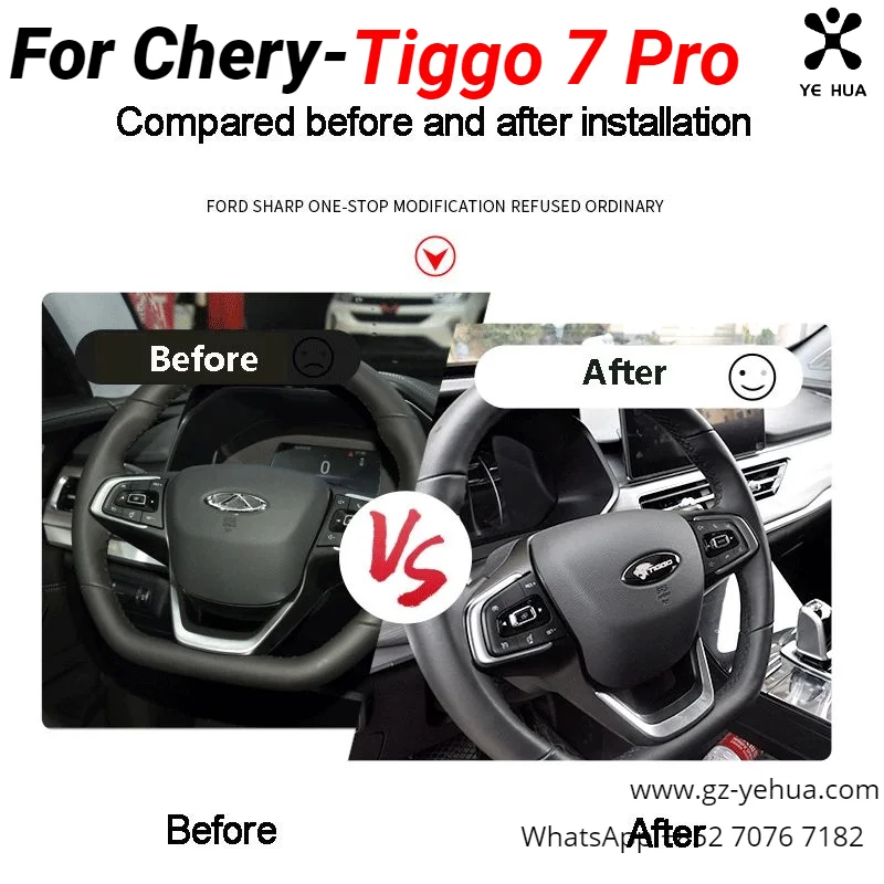 For Chery Tiggo Logo For CHERY TIGGO 3 4 5 7 PRO 8 Arrizo Eastar Maxime Transcom Steering Wheel Black Badge Logo Emblem Cover