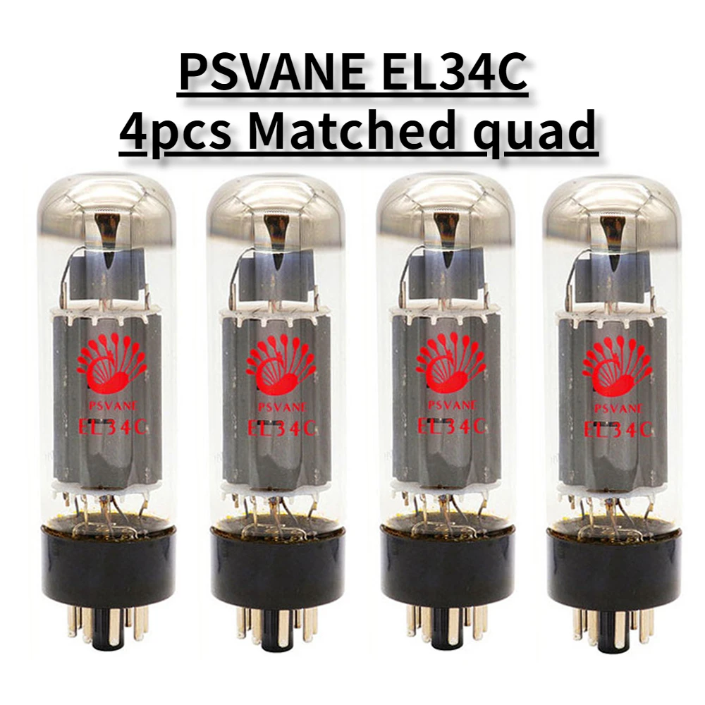 PSVANE EL34C HiFi-Audioröhren Vakuumröhre ersetzt EL34 EL34B 5881 6L6G 6CA7 6P3P KT77 werkseitig präzise abgestimmt und getestet – Detail 8