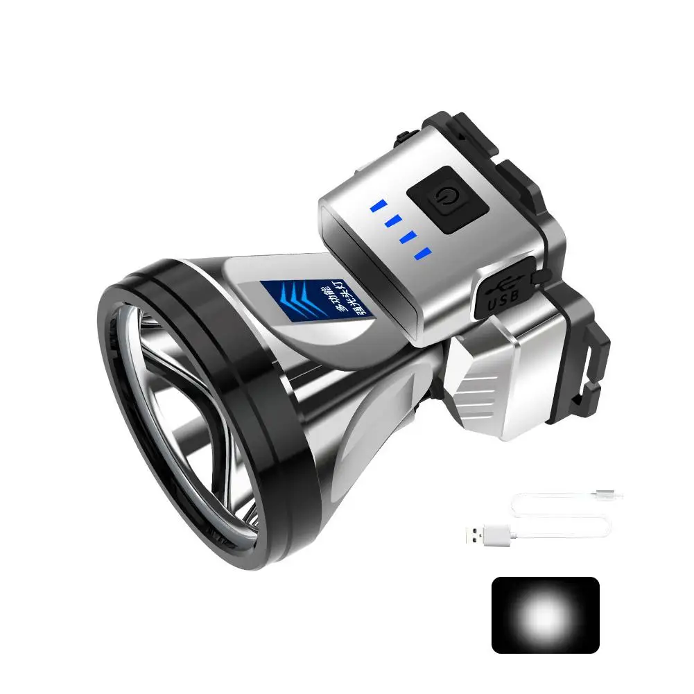 Luces Led súper brillantes recargables de alta potencia, lámpara de alto brillo, linterna de carga, pesca al aire libre, emergencia, C4p6