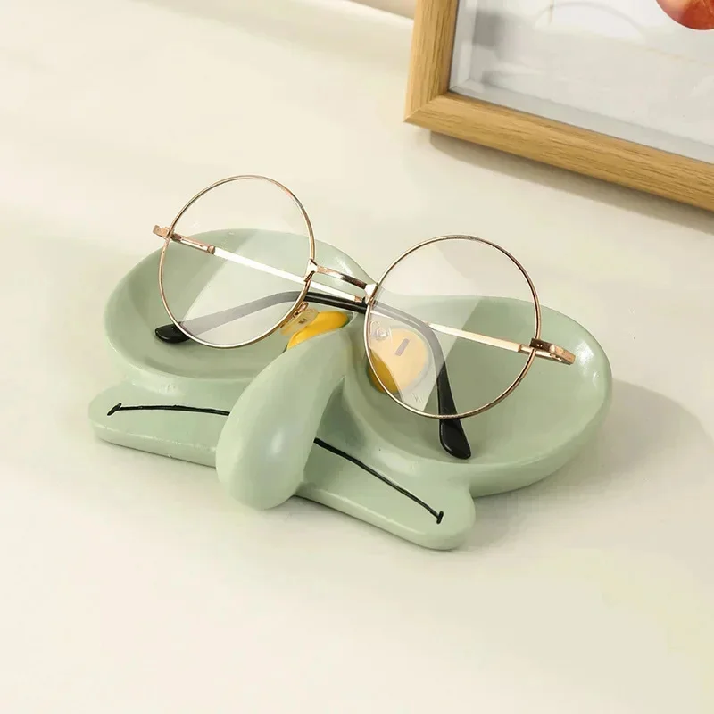 

Cartoon Octopus Glasses-Shaped Jewelry Storage Box Multifunctional Desk Organizer Tray For Office Home Decor Accessories Display