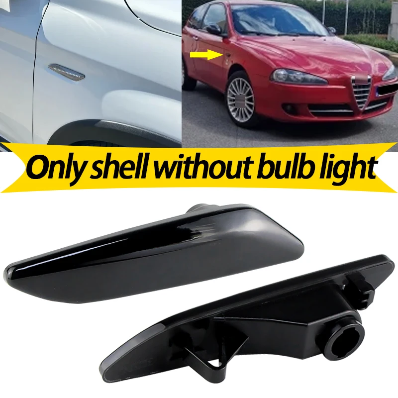 2 Piezas Carcasa de Luz Direccional Lateral Sin Bombilla para Alfa Romeo 147 937 156 932 para Fiat Egea Tipo para Lancia Delta Ypsilon