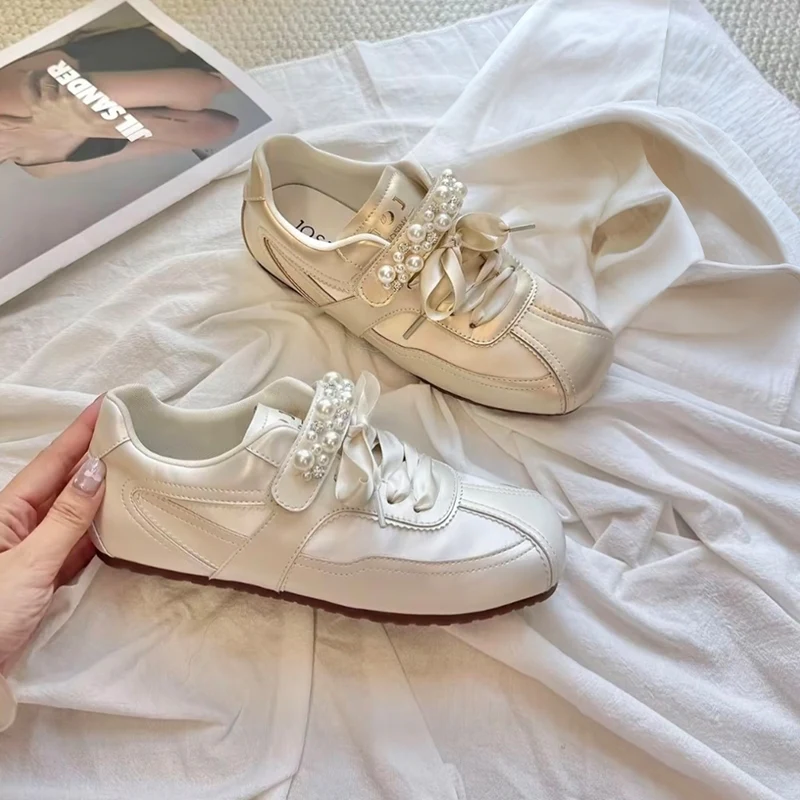 Ballet Dance Inspired Women's Dequn Shoes Fashionable Thick Bottom Casual Sporty Versatile Lightweight Sneakers