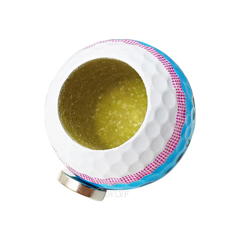 Golf Ball Appearance Cigar Holder with Magnet Gifts for Golfer Can be Adsorbed On The Cart Or Railing Golf Accessories