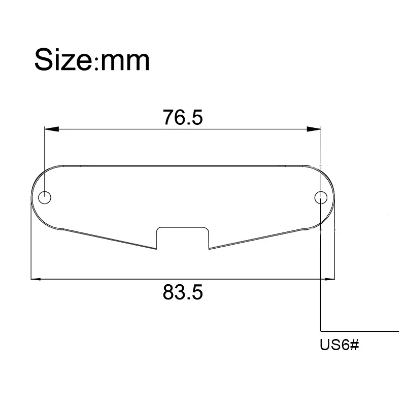 3Pcs/Lot Steel Single Coil Guitar Pickup Baseplate Metal Pickup Baseplate Parts for ST-Style Guitar