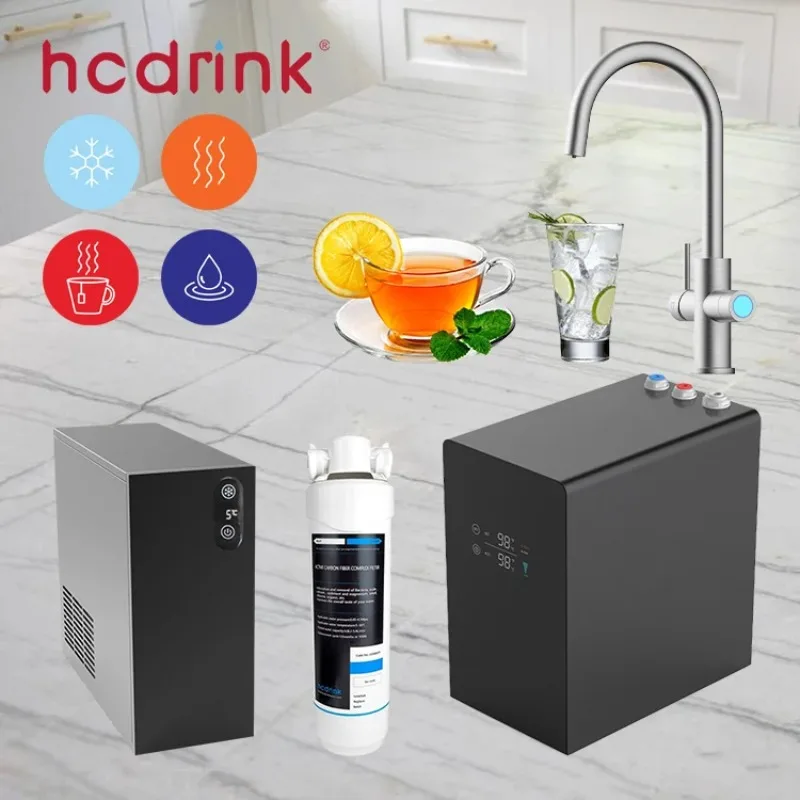 【Best Selling】Iwater Quality Home Kitchen Single Hole Clean Filter Hot And Cold Drinking Water Instant Heating Long Neck Faucets