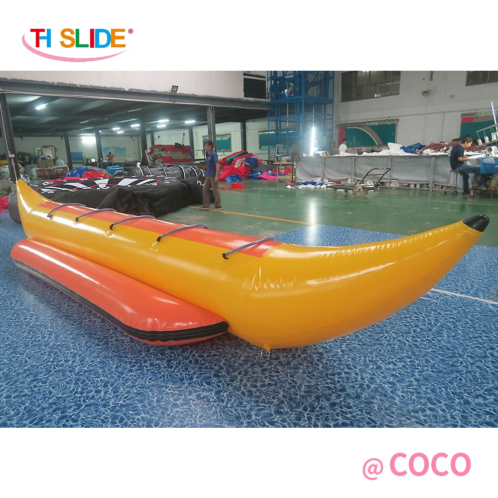 Amazing good quality inflatable towable banana boat, cheap inflatable flying fish for sale