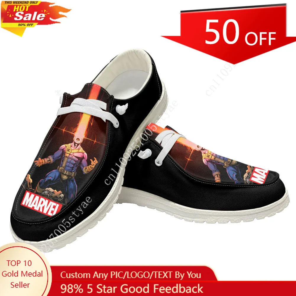 Marvel Scott Summers Cyclops Casual Shoes Mens Womans Flat Shoe Breathable Outdoor Lightweight High quality Flat Casual Shoes