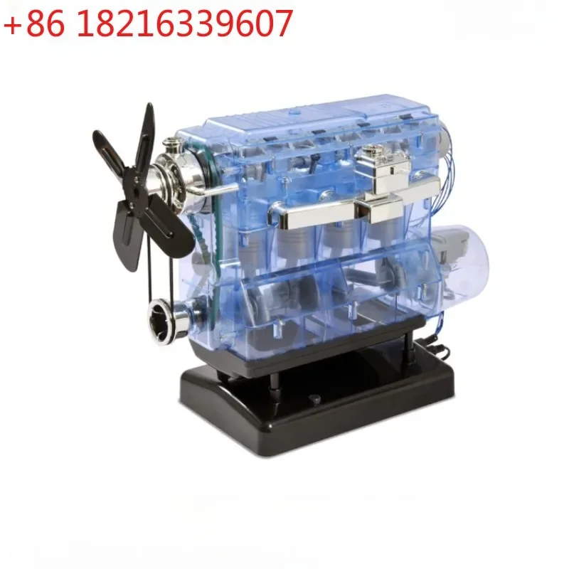 Inline Four Cylinder Engine Model Coaxial 4 Cylinder Engine Internal Combustion Engine Model Building Kits DIY No Glue Required