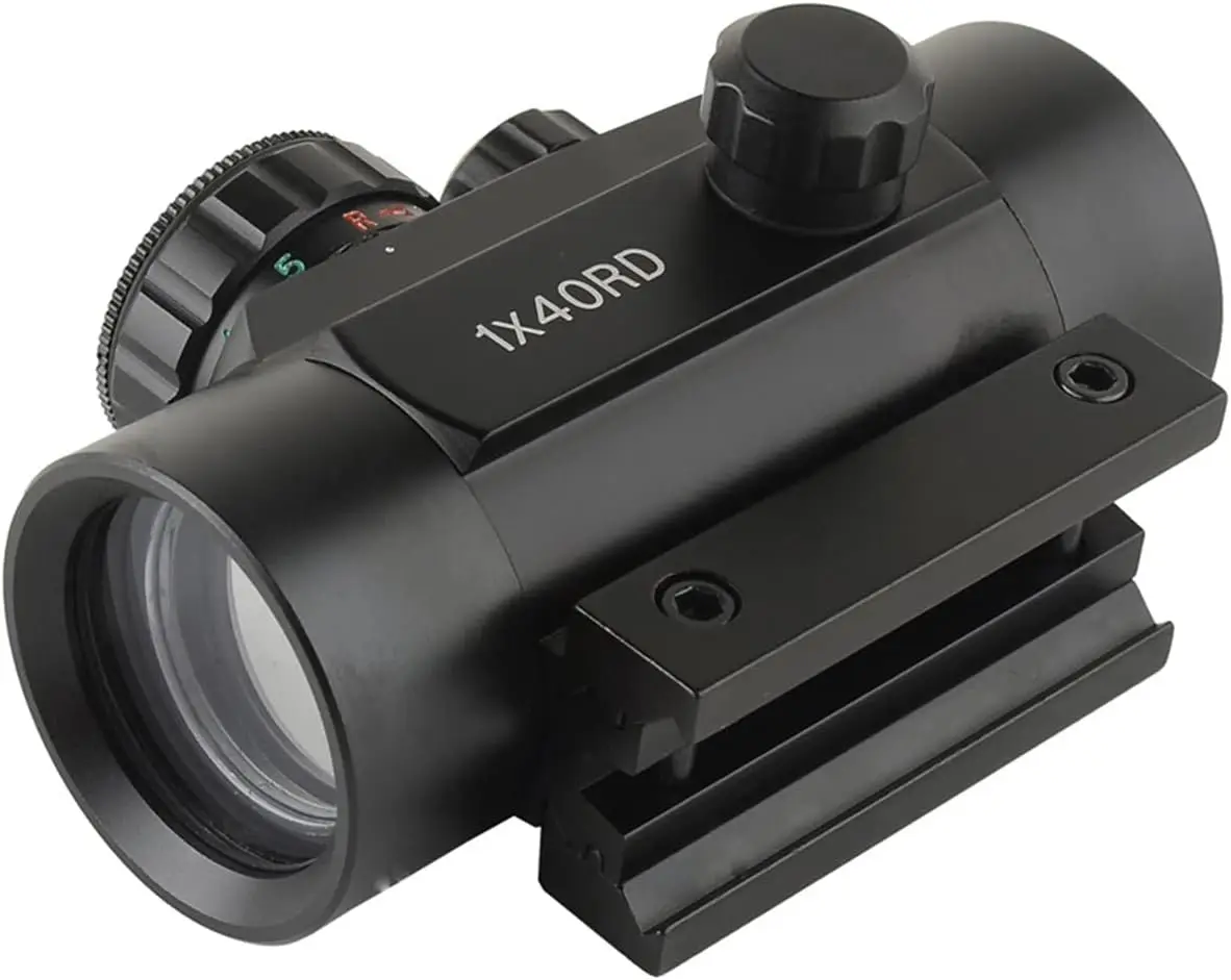 Tactical 1x40 1x30mm Reflex Red Green Dot Sight Riflescope with Free 11mm & 20mm Mount Rails