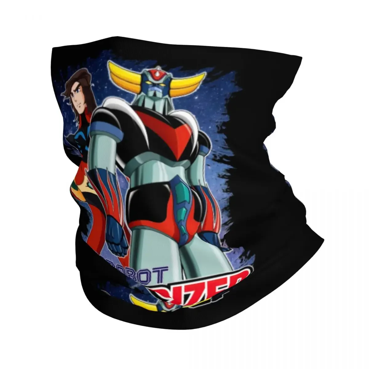 Goldorak Grendizer Actarus Bandana Neck Gaiter UV Protection Face Scarf Cover Women UFO Robot Goldrake Headwear Tube Balaclava